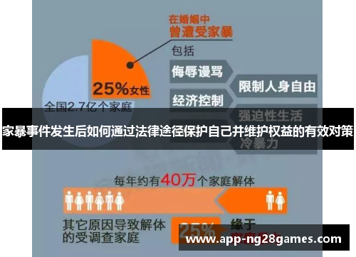 家暴事件发生后如何通过法律途径保护自己并维护权益的有效对策