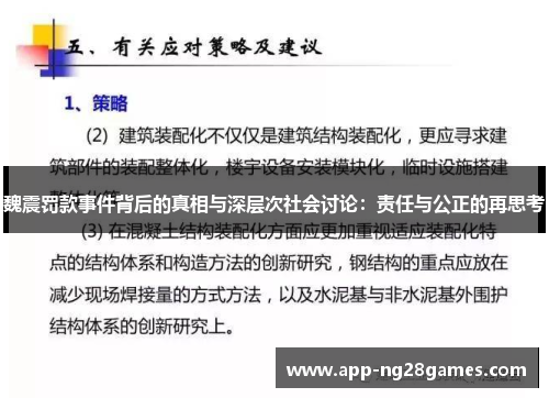 魏震罚款事件背后的真相与深层次社会讨论：责任与公正的再思考
